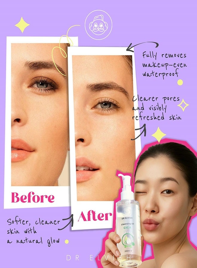 دكتور ايلفش زيت التنظيف من دكتور إلفيش مع سيكا - مزيل مكياج ومزيل للرؤوس السوداء - 200 مل - Image 5